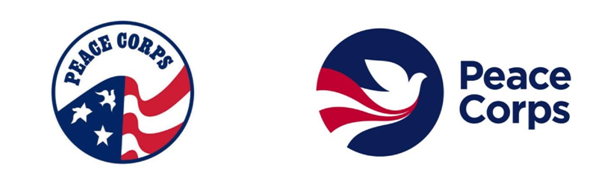 redesenho de logo da Peace Corps